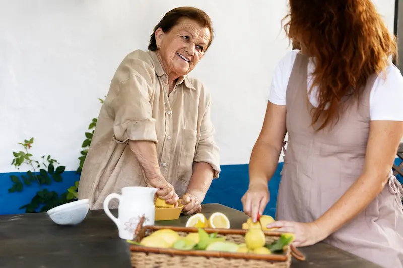 Abuela cocinando